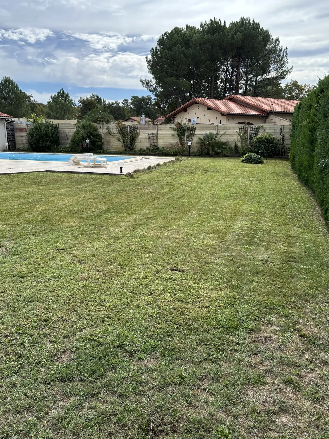 Entretien autour d’une piscine